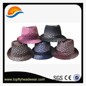 100% Cotton Heat Transfer Printed Fedora Hat Wave Point - Sgs