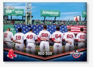 Boston Red Sox 2018 Topps Opening Day Baseball Opening - Posters Boston Red Sox 2018
