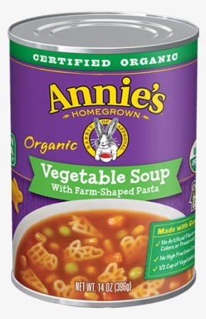 Organic Vegetable Soup With Farm-shaped Pasta - Annie's Homegrown Organic All Stars Pasta, Tomato