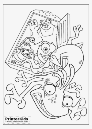 Monsters Inc Coloring Pages - Monsters Inc Randall And Sully Drawing