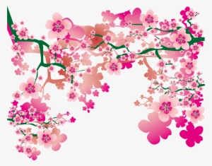 Picture Freeuse Library Drawing Hand Painted Pattern - Hand Painted Cherry Blossom
