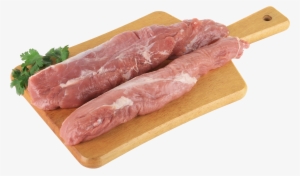 Board With Meat And Parsley Png Clipart - Свиная Вырезка