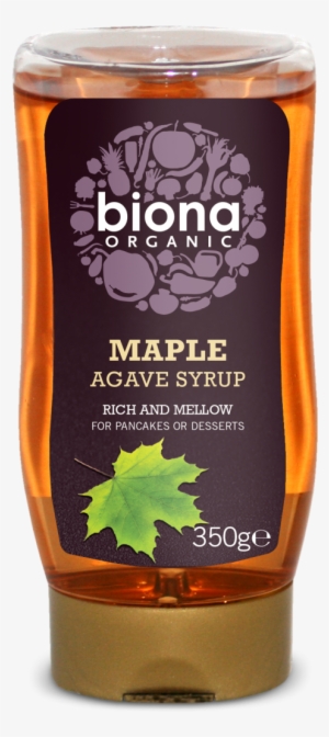 Organic Agave Syrup With 20% Pure Maple Syrup - Biona Agave Syrup With 20% Pure Maple Syrup (350g)
