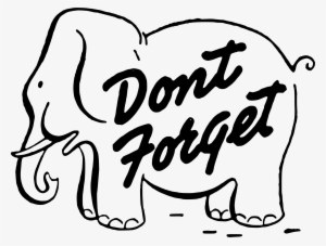 Clipart - Don T Forget Elephant