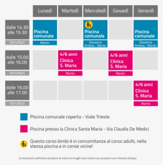 Calendario Nuoto Bambini E Ragazzi