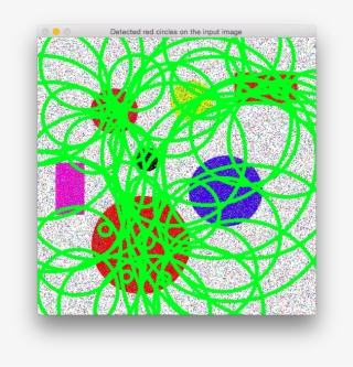 Circles And Rectangles With Noise Detected Red Circles