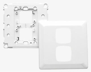P2032/2vh Switch Grid Plate And Cover, 2 Gang, Large