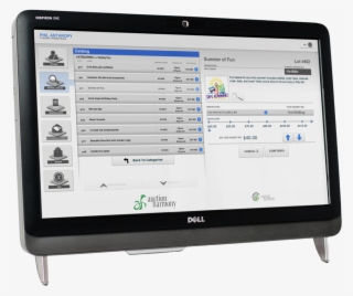 Technology Auction Touch Screen Kiosk Place Bid