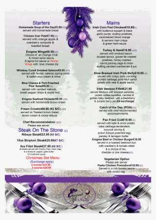 Christmas Menu