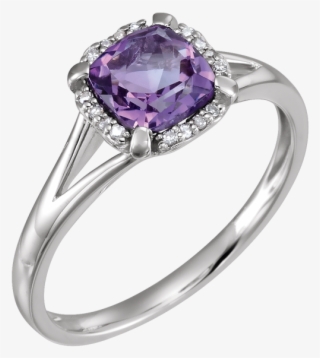 Graduation Gifts While Gold Amethyst Ring