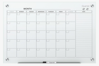 Quartet® Infinity™ Magnetic Glass Calendar Board