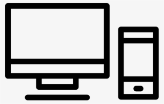 Banner Royalty Free Phone And Computer Monitor Outlines