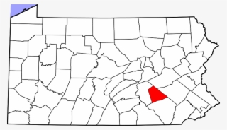 Map Of Pennsylvania Highlighting Lebanon County