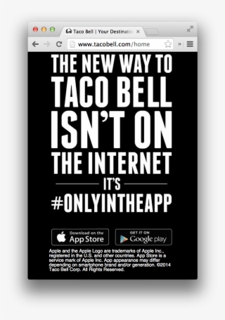 Taco Bell Poster App Png Taco Bell Poster App