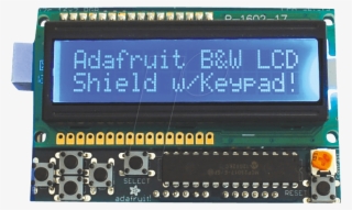 Arduino Lcd Shield Kit, Blue And White Display Adafruit