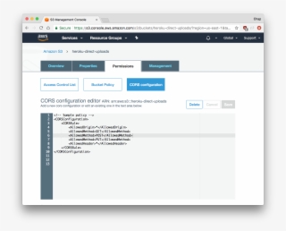 Locating The 'properties' Tab And Cors Configuration