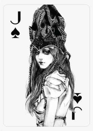 Jack Of Spades, Fashion Playing Cards By Connie Lim - Connie Lim Playing Cards