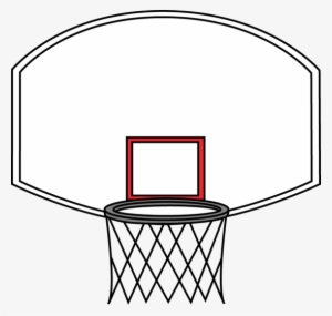Basketball Hoop Backboard Clipart - Backboard