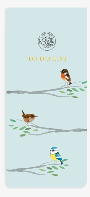 Go Stationery Matt Sewell Songbird To Do List - Songbird