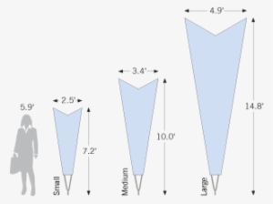 Arrow Sizes - Blue