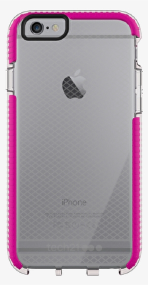 Back - Tech21 Evo Check Case For Iphone 6/6s - Clear/pink