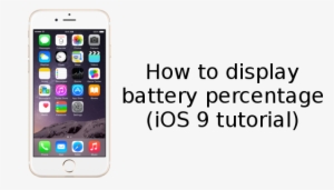 Here's How To Display Battery Percentage On Apple Iphone - Iphone 6 No Fingerprint
