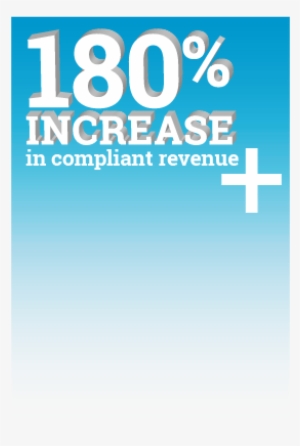 180 Percent Increase In Revenue For Healthcare Organizations - Graphic Design