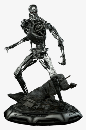 Terminator T-800 Endoskeleton Maquette Sideshow Yellow - T 800 Endoskeleton Maquette