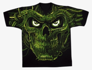 Terminator Skull Tee Shirt - Terminator Skull