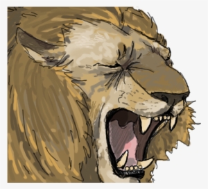 Heavily Referenced Roaring Lion Head - Cat Yawns