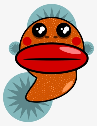 Cartoon Fish With Big Lips Svg Clip Arts 456 X 594