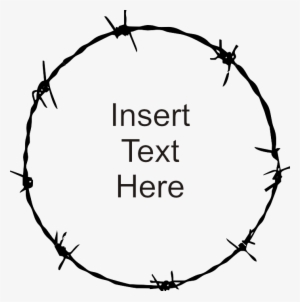 Barbed Wire Clipart Piece - Barbed Wire Circle Png