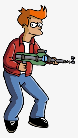 Futurama Fry Gun Png Image - Futurama Fry With Gun