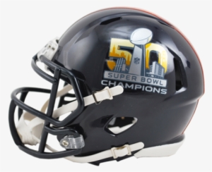 Super Bowl 50 Mini Helmet - Super Bowl 50 Champion Speed Mini Helmet