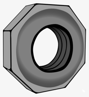 Free Vector Hex Nut Clip Art - Nuts And Bolts Clipart