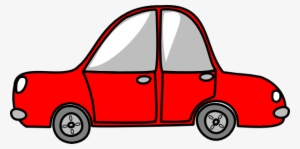 Car Red Simple Clip Art - Non Living Things Cartoon
