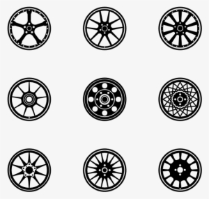 Burnout Vector Motocross Tire - Wheel Icon