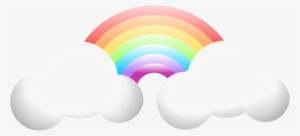 Clouds Rainbow Png Image Background - Rainbow