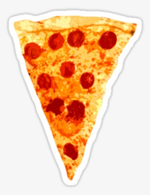 "pizza Slice" Stickers By Adamcampen - Pepperoni Pizza Slice Png