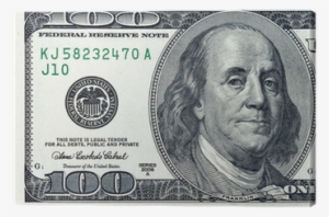 One Hundred Dollars Bill Fragment Canvas Print • Pixers® - Billet De 100 Dollar Américain