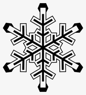 Transparent Snowflakes Black And White - Black Snowflake Transparent Background