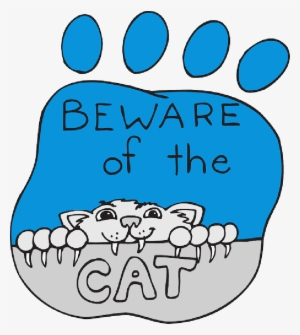 Print, Cartoon, Paw, Pet, Animal, Claws, - Cartoon Cat Clawing
