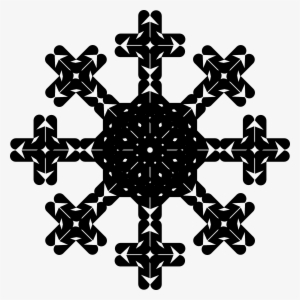 White Snowflake Clipart - Clip Art