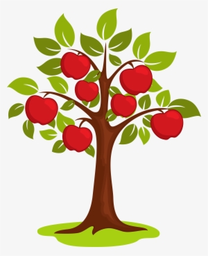 Cartoon Clip Art - Apple Tree Clipart