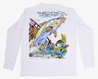 Dry Fit Shirt With Snook Print By Carey Chen