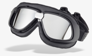 Bandit Classic Motorcycle Goggles Black Mirrored Lense