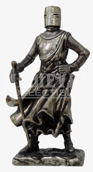Victorious Crusader Knight Statue