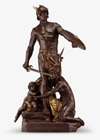 La Défense Du Foyer By Famed French Sculptor Émile-louis