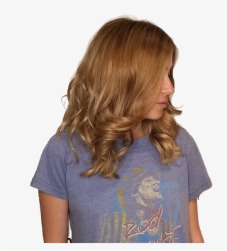 Women With Golden Bronze Tone Hair With Curls