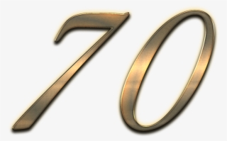 70 Number Soft Shadow Png